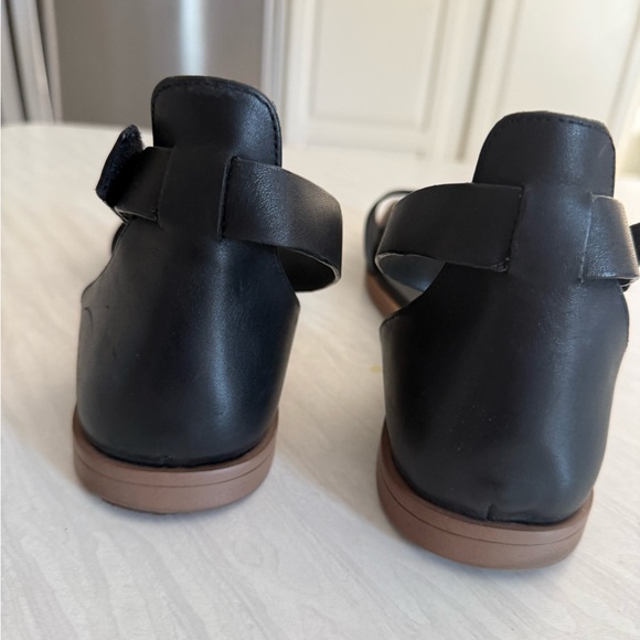 Franco Sarto Black Leather Sandals Womens size 13 M Preowned - Picture 7 of 9